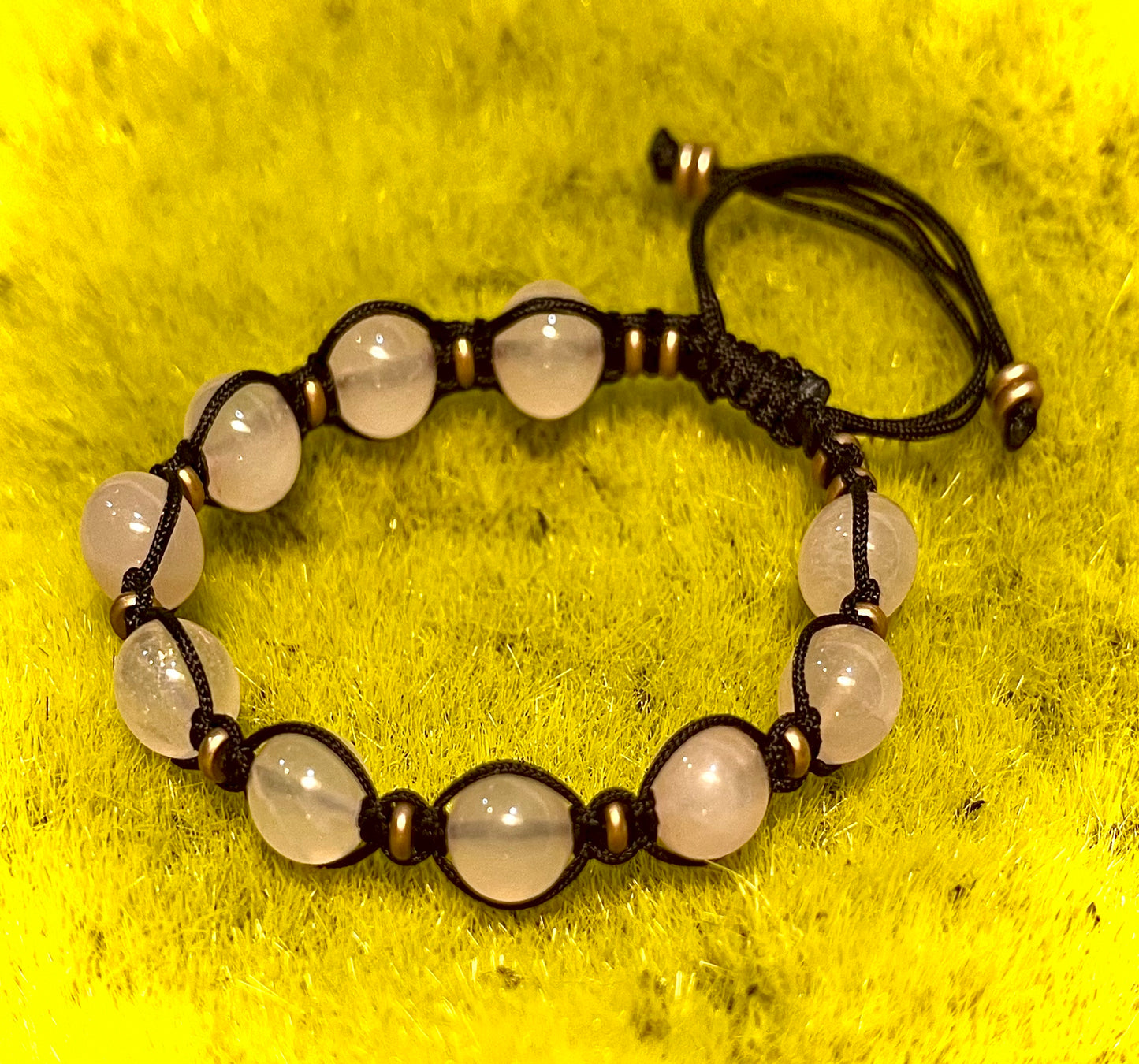 ROSE QUARTZ - adjustable bracelet