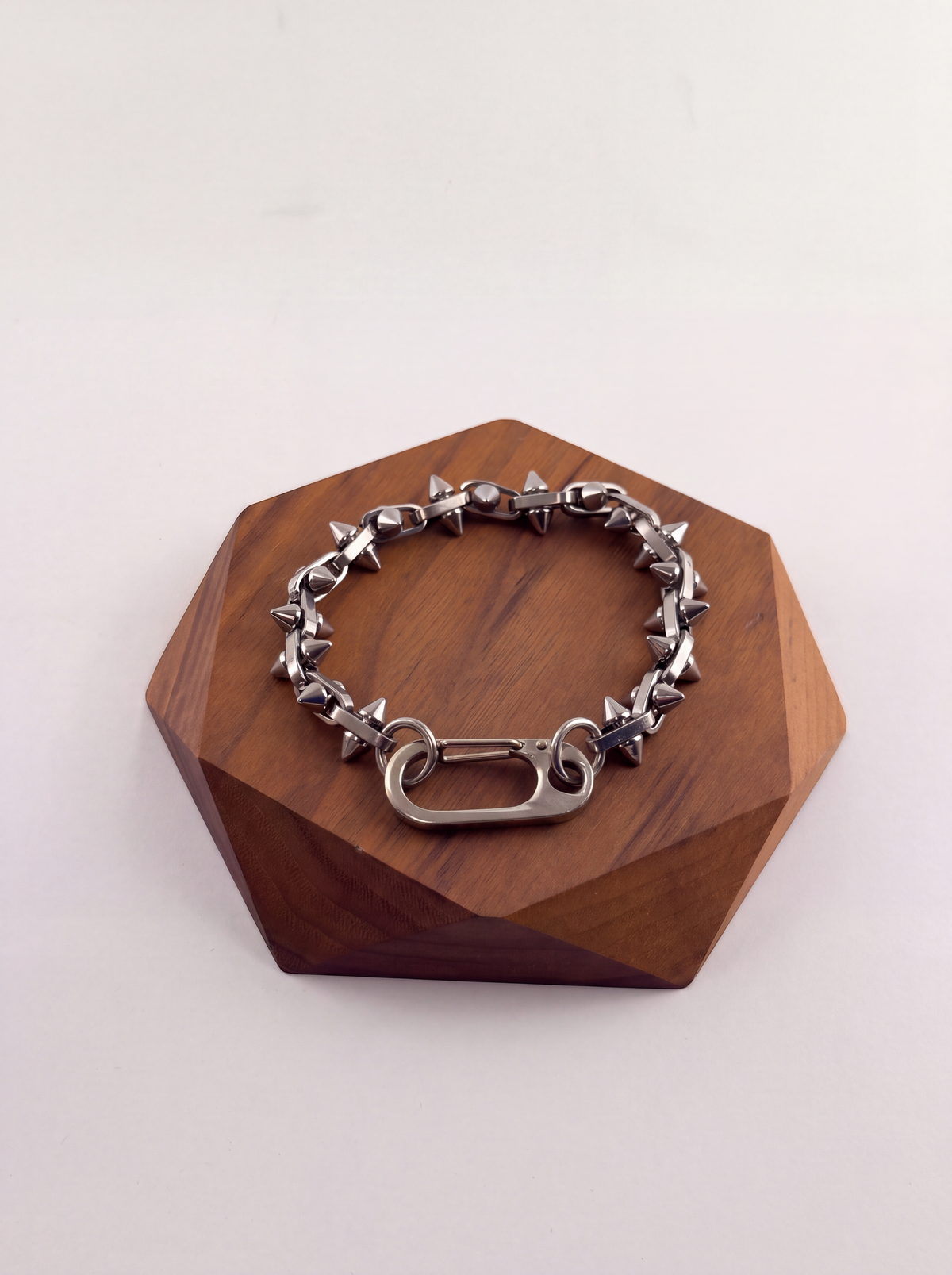 Silver Spike Studded Bracelet