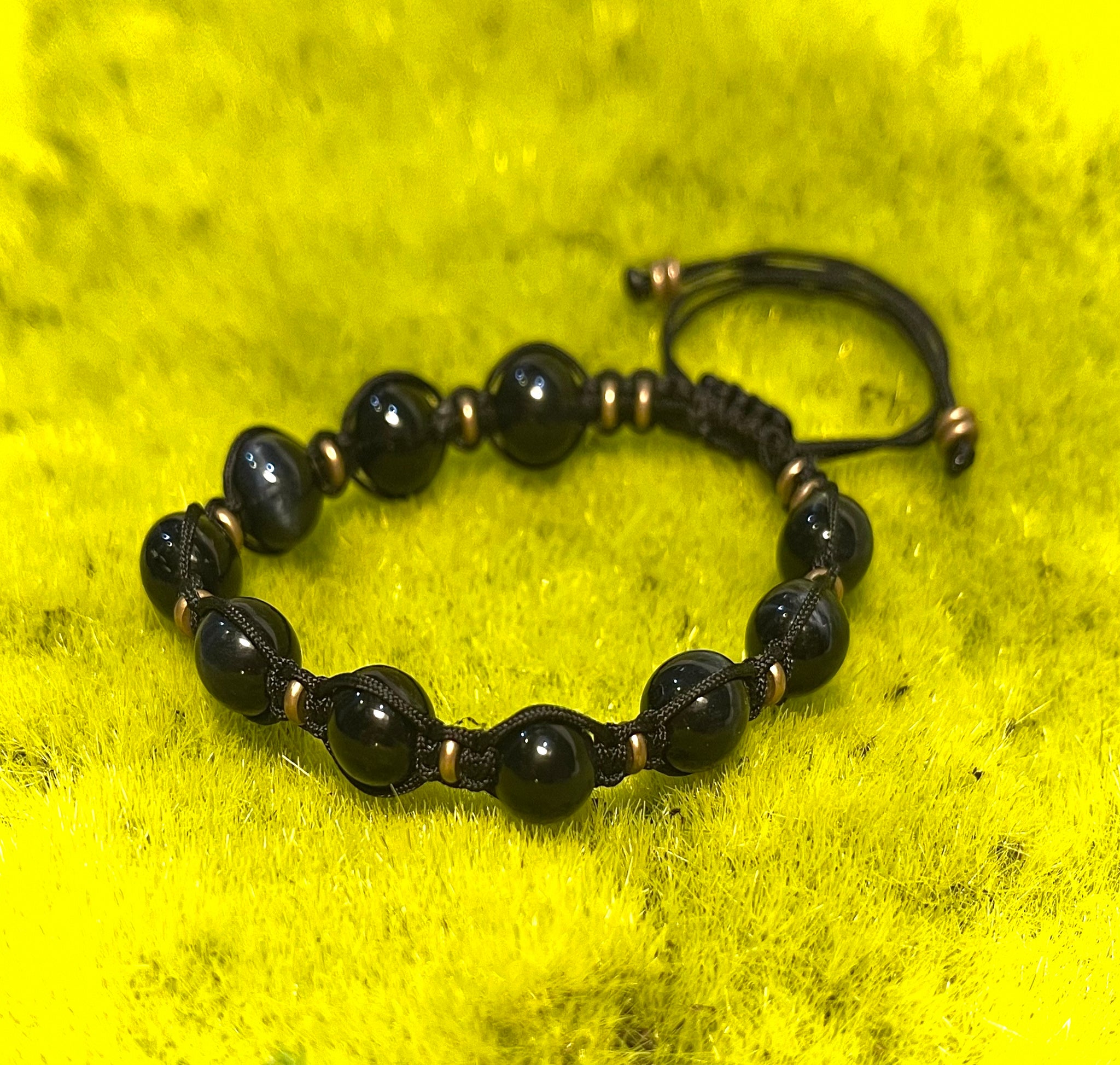 Navy Blue Tiger’s Eye - Adjustable Stone Bracelet